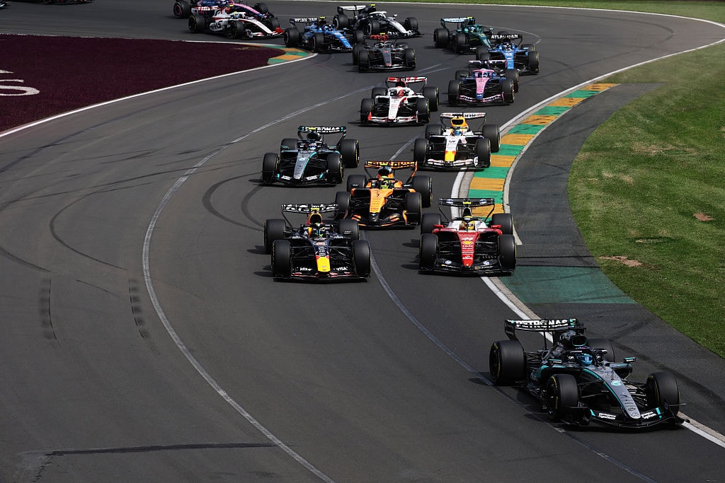 Start of the Formula 1 race in Australia