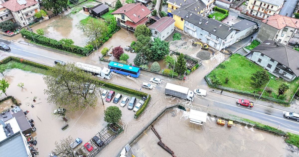 Heftige Unwetter und Überschwemmungen im Norden Italiens - ein Toter