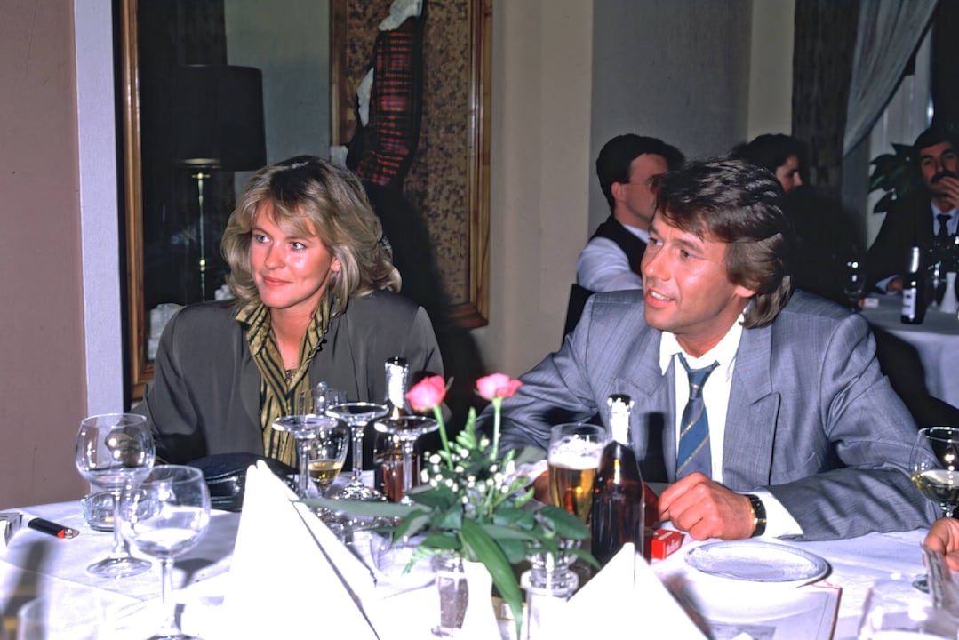Roland Kaiser und seine Ex-Frau Anja Schüte im jahr 1989.