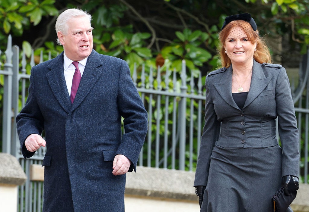 Andrew Mountbatten Windsor und Sarah Ferguson im Februar 2024