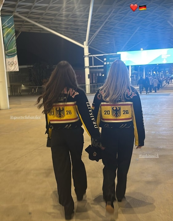 Céleste Desjardins unterstützt Leon Draisaitl vor Ort bei den Olympischen Winterspielen.