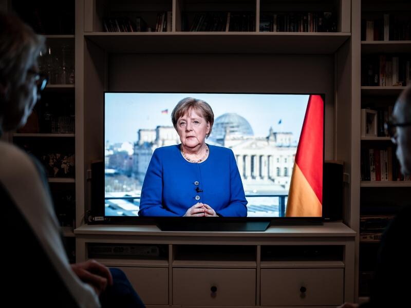 Merkel hält Ansprache